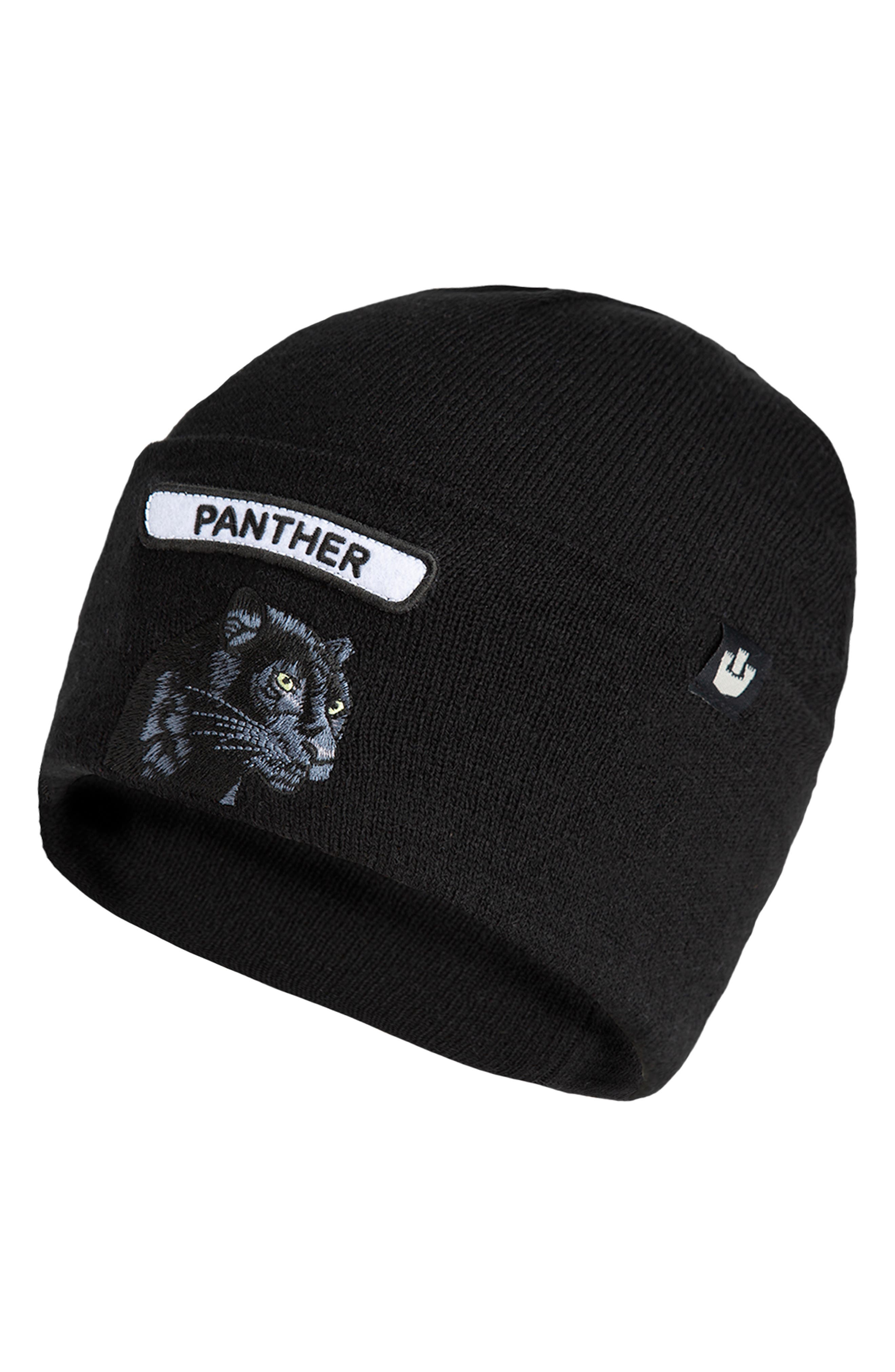 Soft Rock Panther Merino Wool Blend Beanie