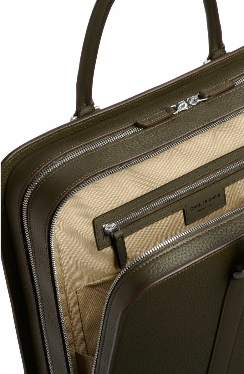 Carl Friedrik Palissy Double Briefcase, Alternate, color, Dark Olive