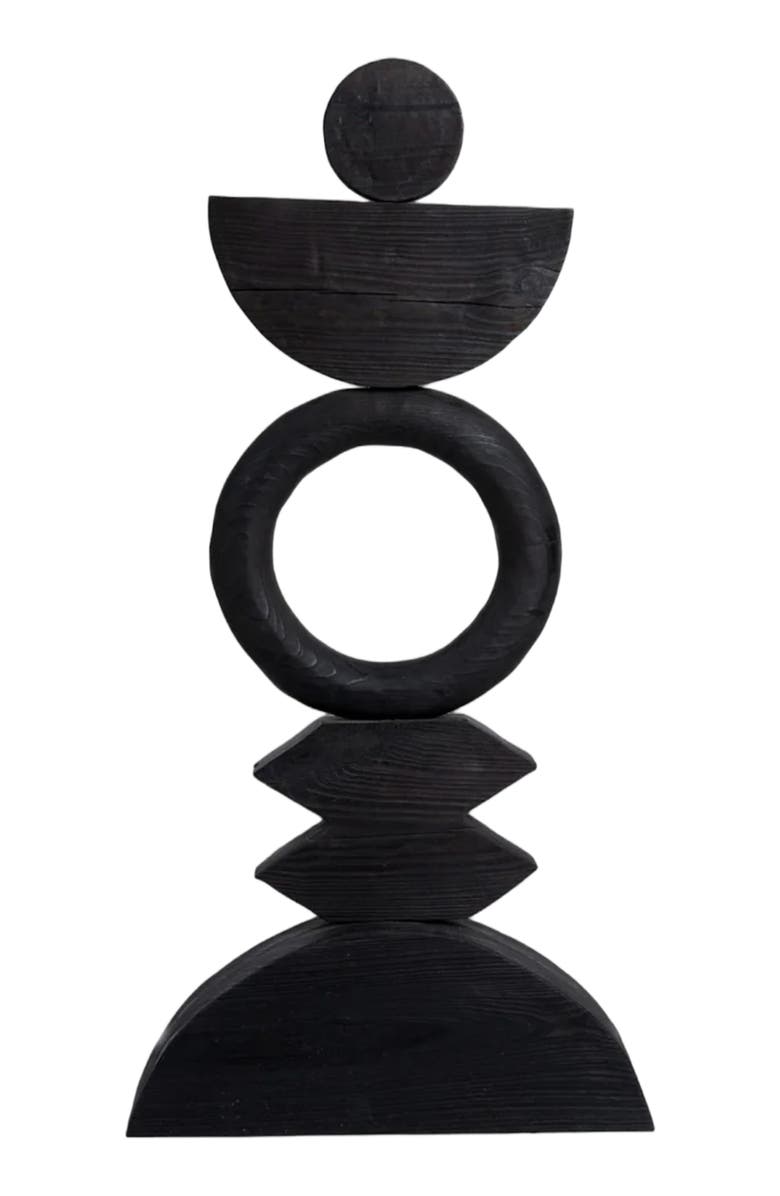 Meso Goods Arco Wood Sculpure, Main, color, Black