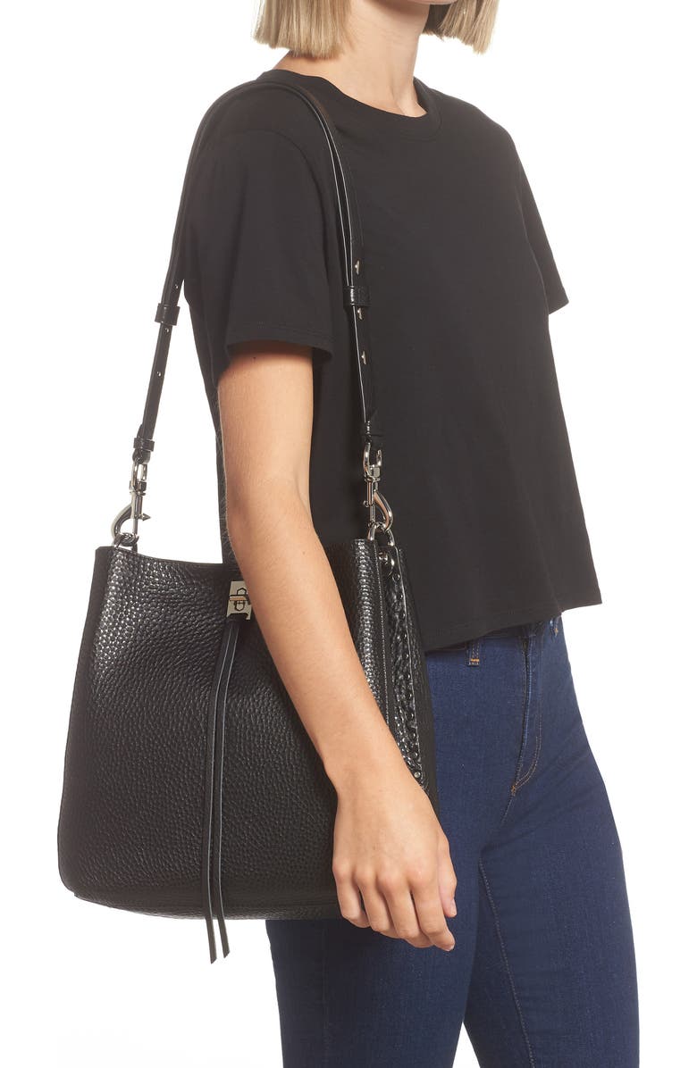 Rebecca Minkoff Darren Leather Shoulder Bag, Alternate, color,