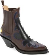 GABRIELA HEARST Cassidy Leather Chelsea Western Boot