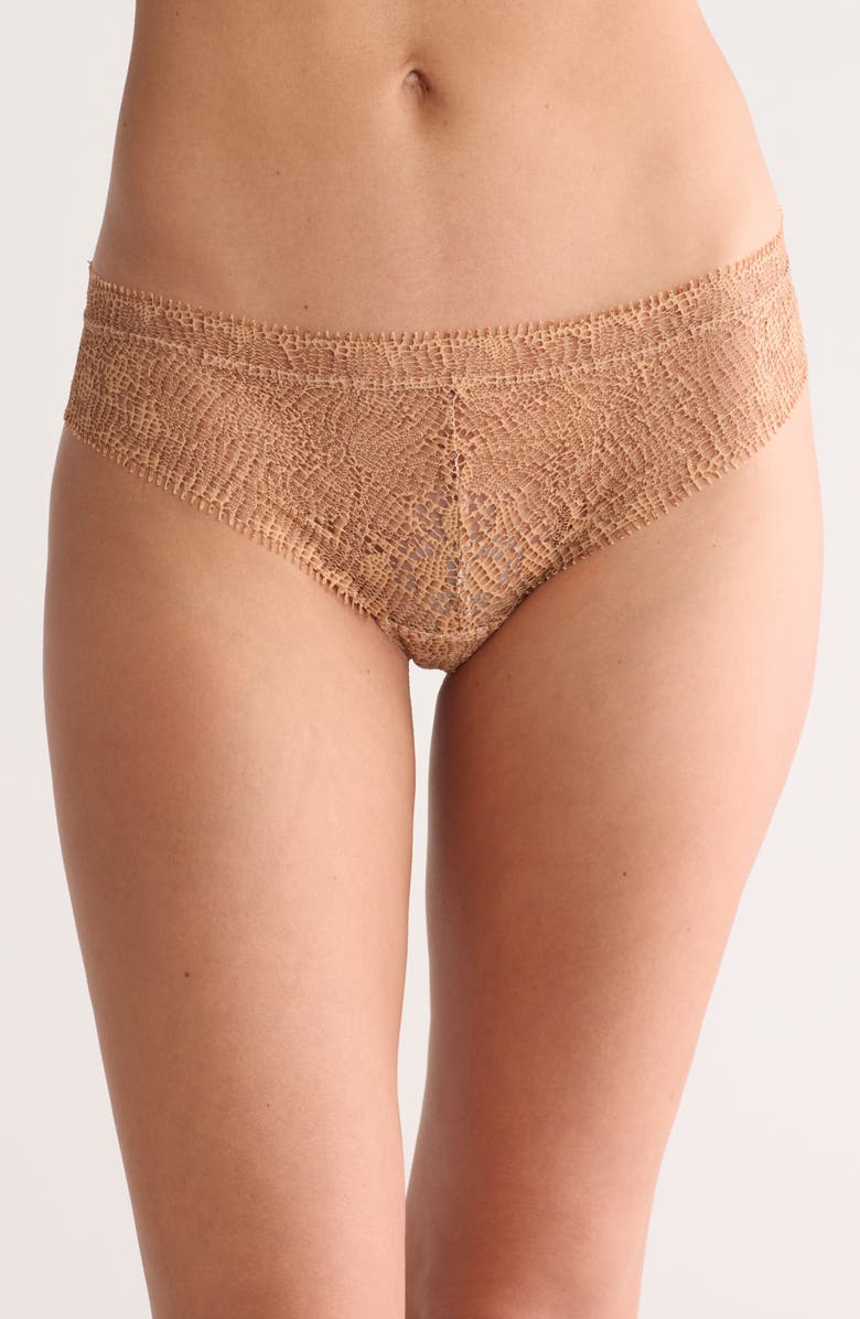 Chantelle Lingerie Day to Night Tanga, Main, color, Python Lace