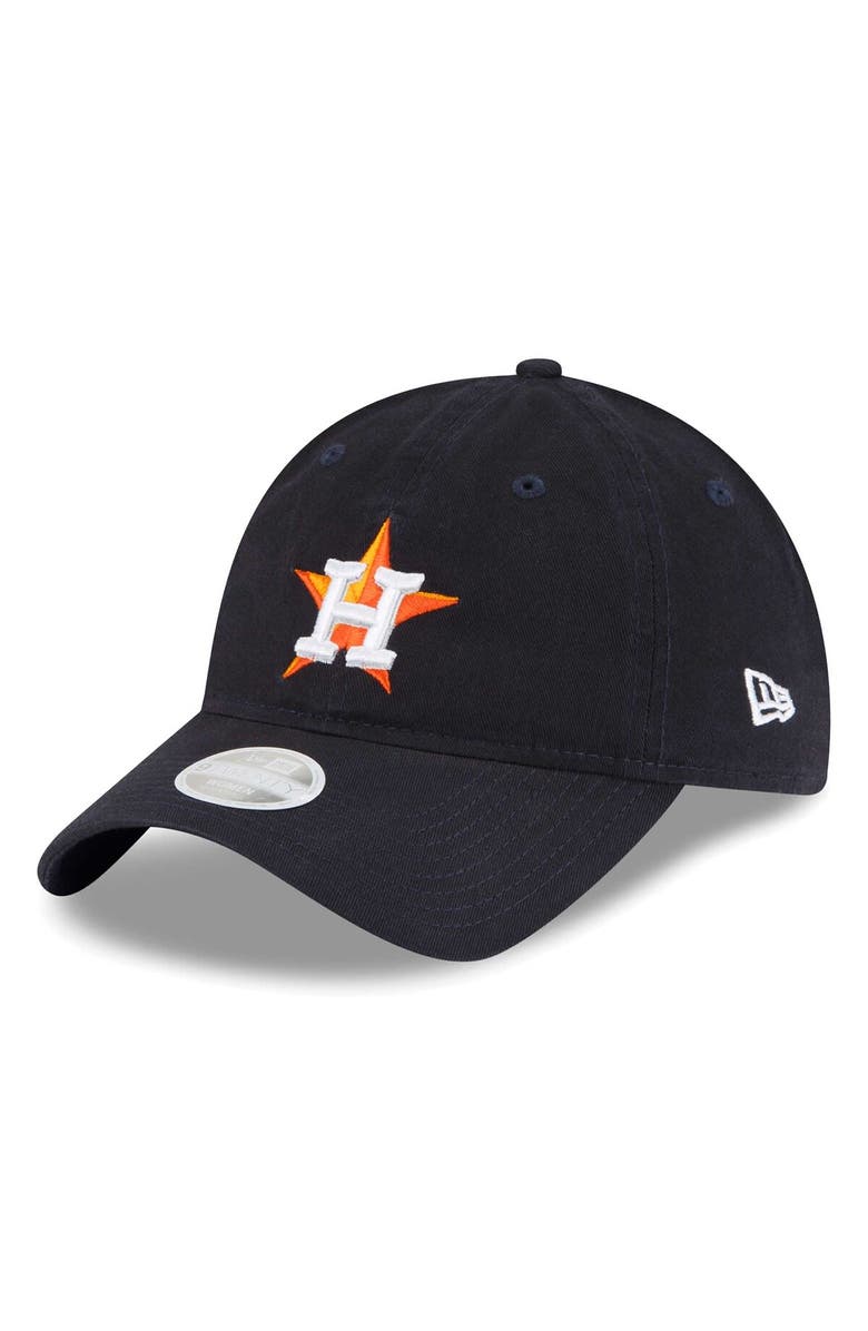 New Era Women's New Era Navy Houston Astros Team Logo Core Classic 9TWENTY Adjustable Hat, Main, color, 