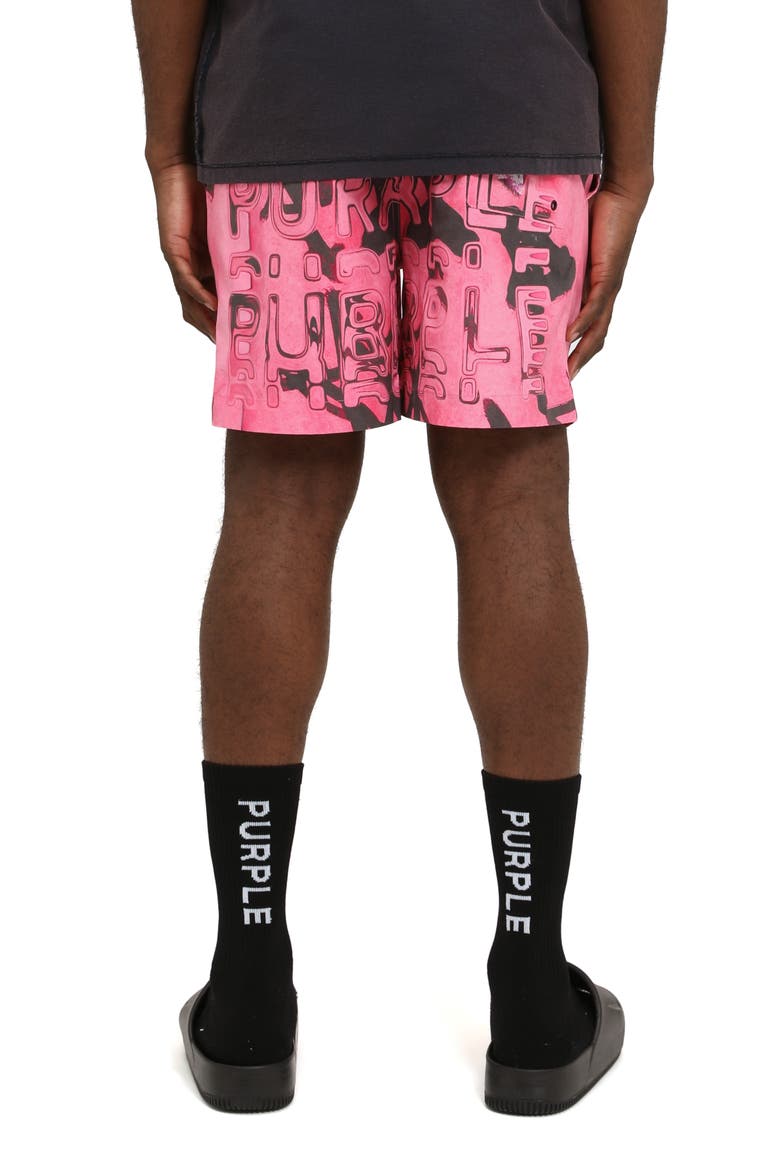 All Around Water Repellent Performance Shorts, Alternate, color, PINK MULTI