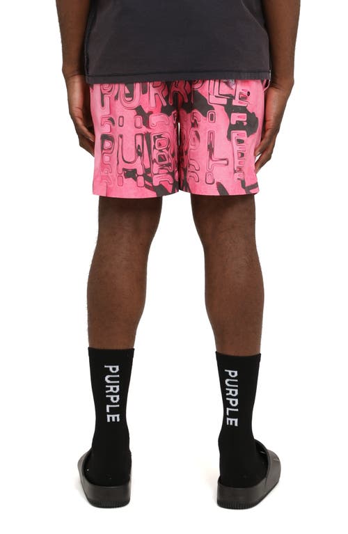 Purple Brand All Around Water Repellent Performance Shorts In Pink