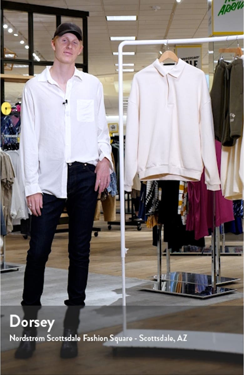 Gender Inclusive Cotton Blend Polo Sweatshirt, sales video thumbnail