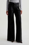 AG Dorine Coated High Waist Wide Leg Jeans