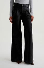 AG Dorine Coated High Waist Wide Leg Jeans
