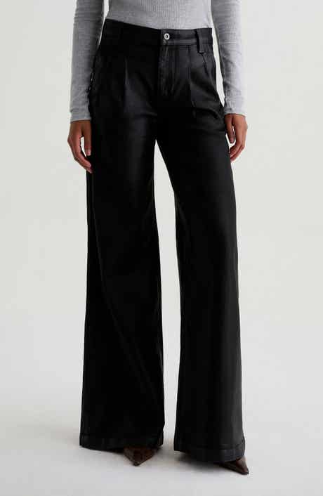 AG Dorine Coated High Waist Wide Leg Jeans
