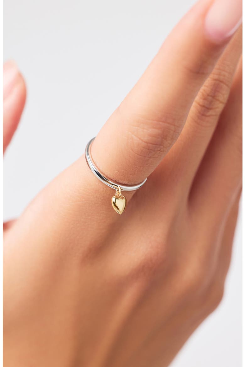 Heart Ring - Leia Two Tone, Alternate, color, Gold