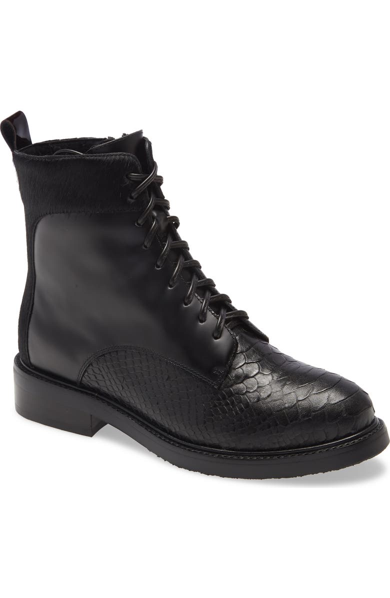 Jeffrey Campbell Fischer Lace-Up Leather Boot, Main, color,