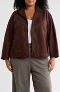 MAX STUDIO Faux Suede Zip Jacket