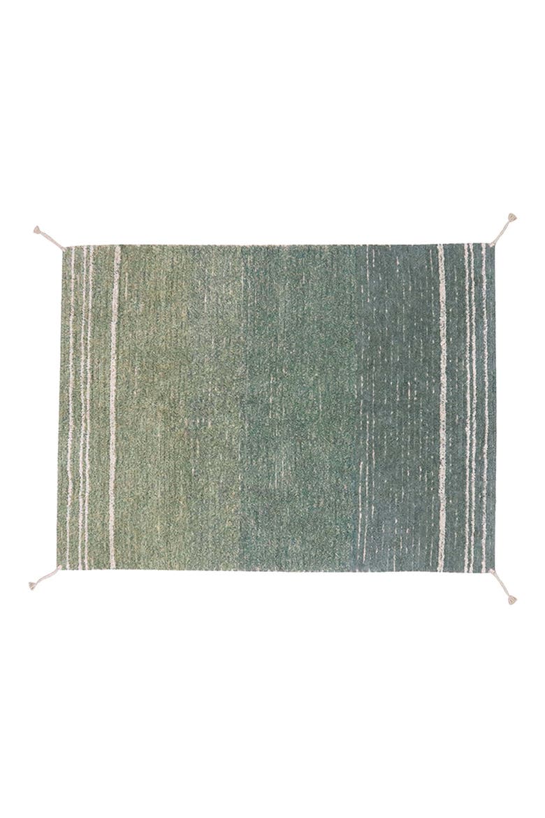 Reversible Washable Recycled Cotton Blend Rug, Main, color, VINTAGE BLUE OLIVE / NATURAL