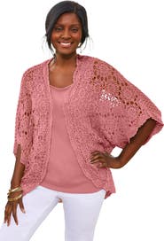 Jessica London Crochet Cardigan