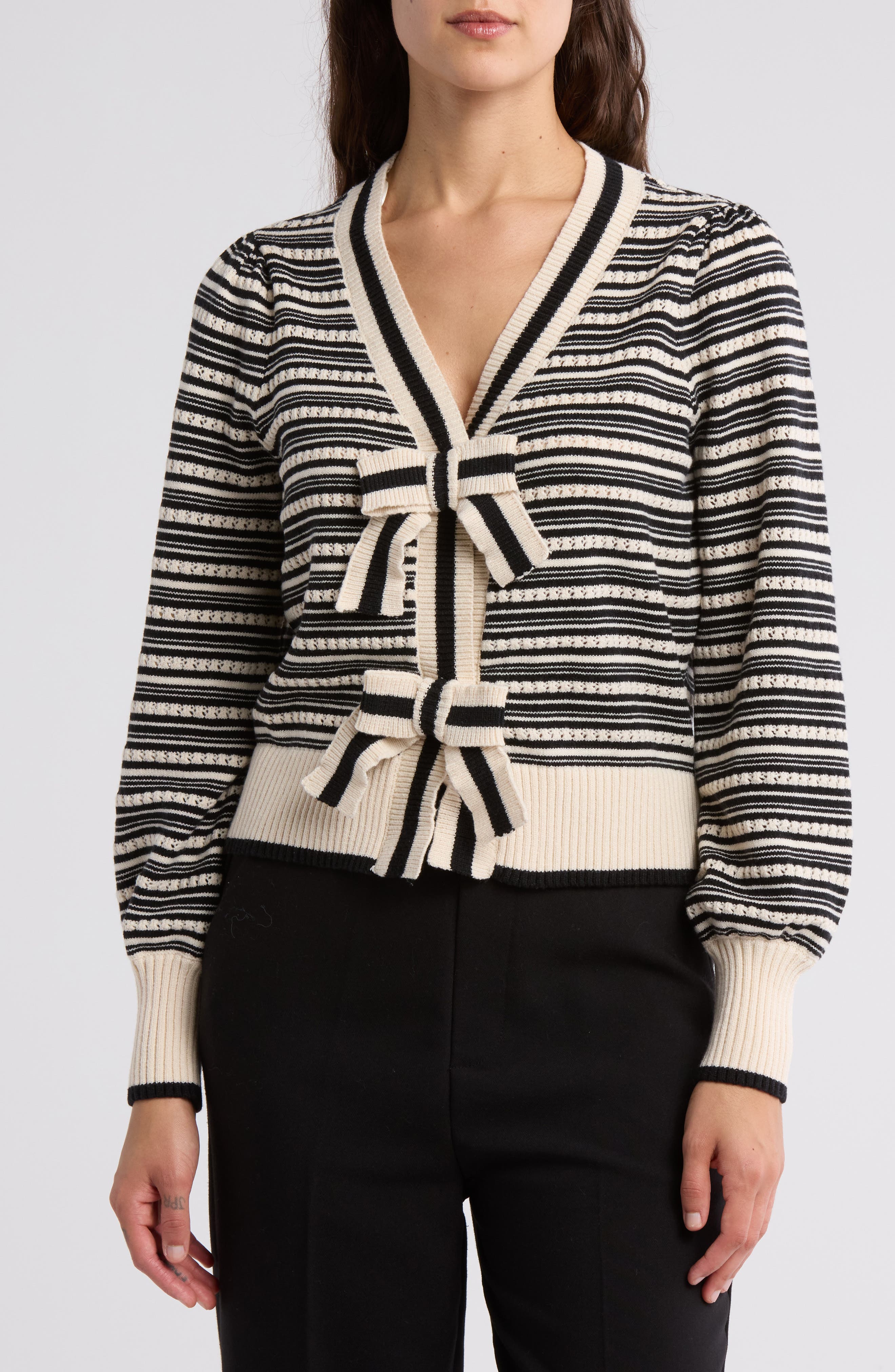 Lollipop Bow Cardigan Sweater - image 3