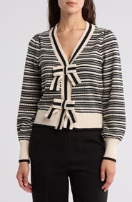 BY DESIGN Lollipop Bow Cardigan Sweater