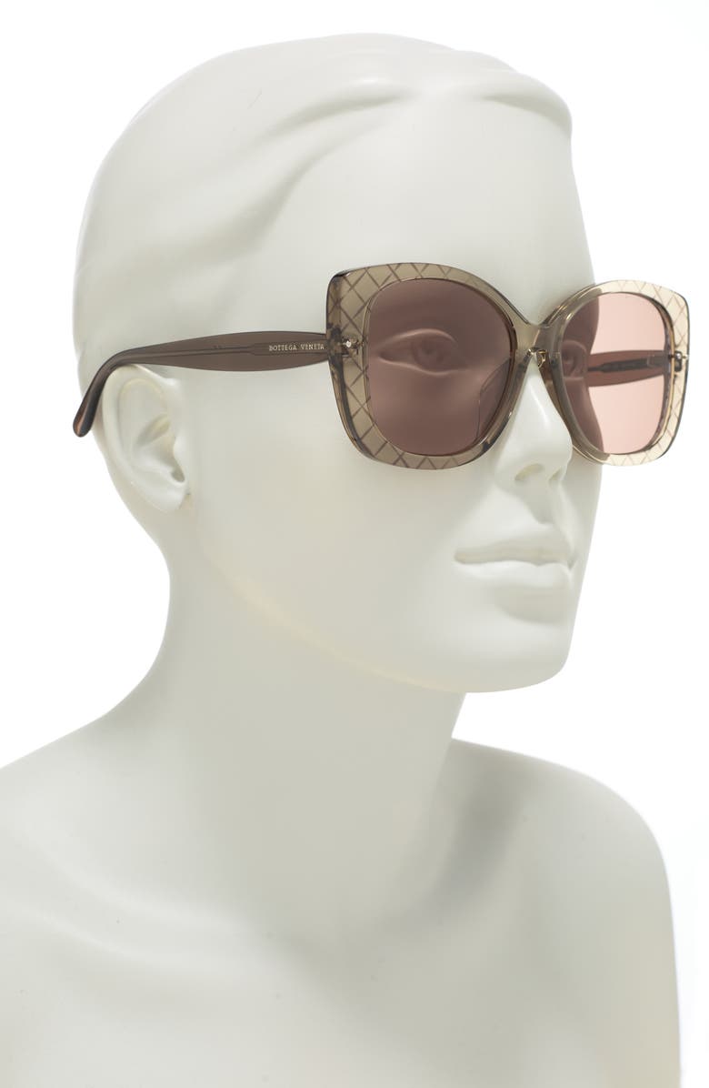 Bottega Veneta 57mm Square Sunglasses, Alternate, color,