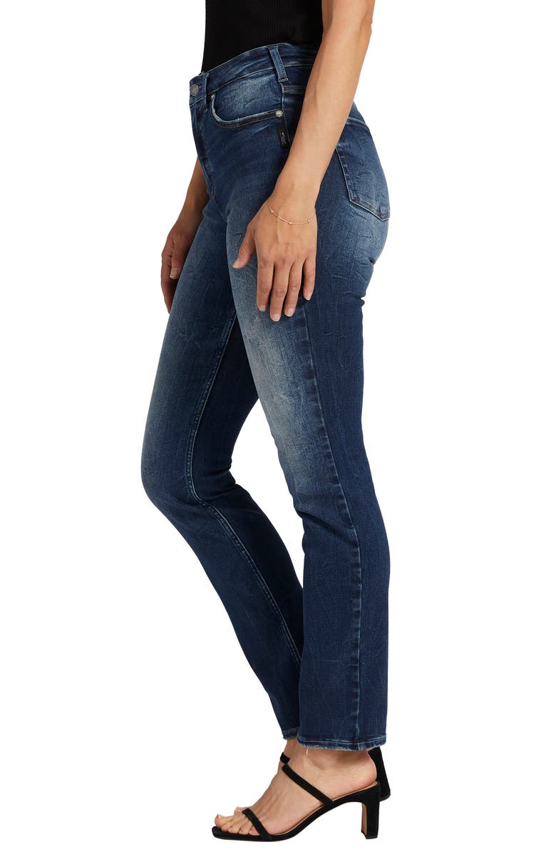 Silver Jeans Co. Infinite Fit High Waist Straight Leg Jeans, Alternate, color,