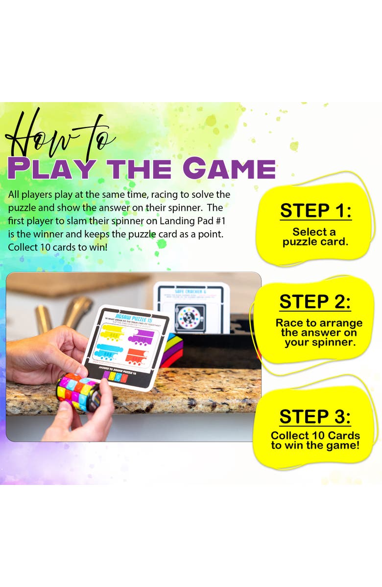 Project Genius Head Spin Fidgetspinner Game, Alternate, color, Multicolored