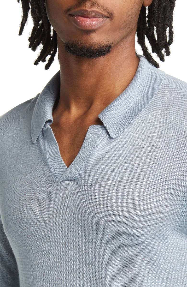 Officine Générale Kit Lyocell & Cashmere Polo, Alternate, color,