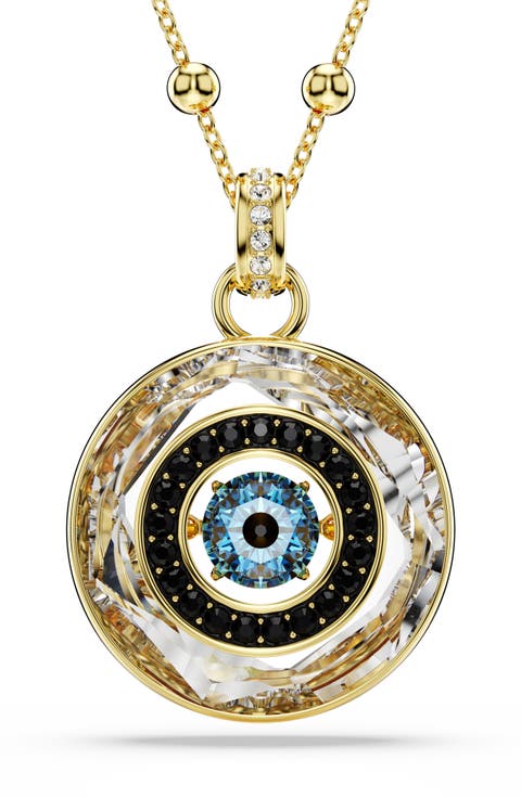 Symbolica Crystal Evil Eye Pendant Necklace