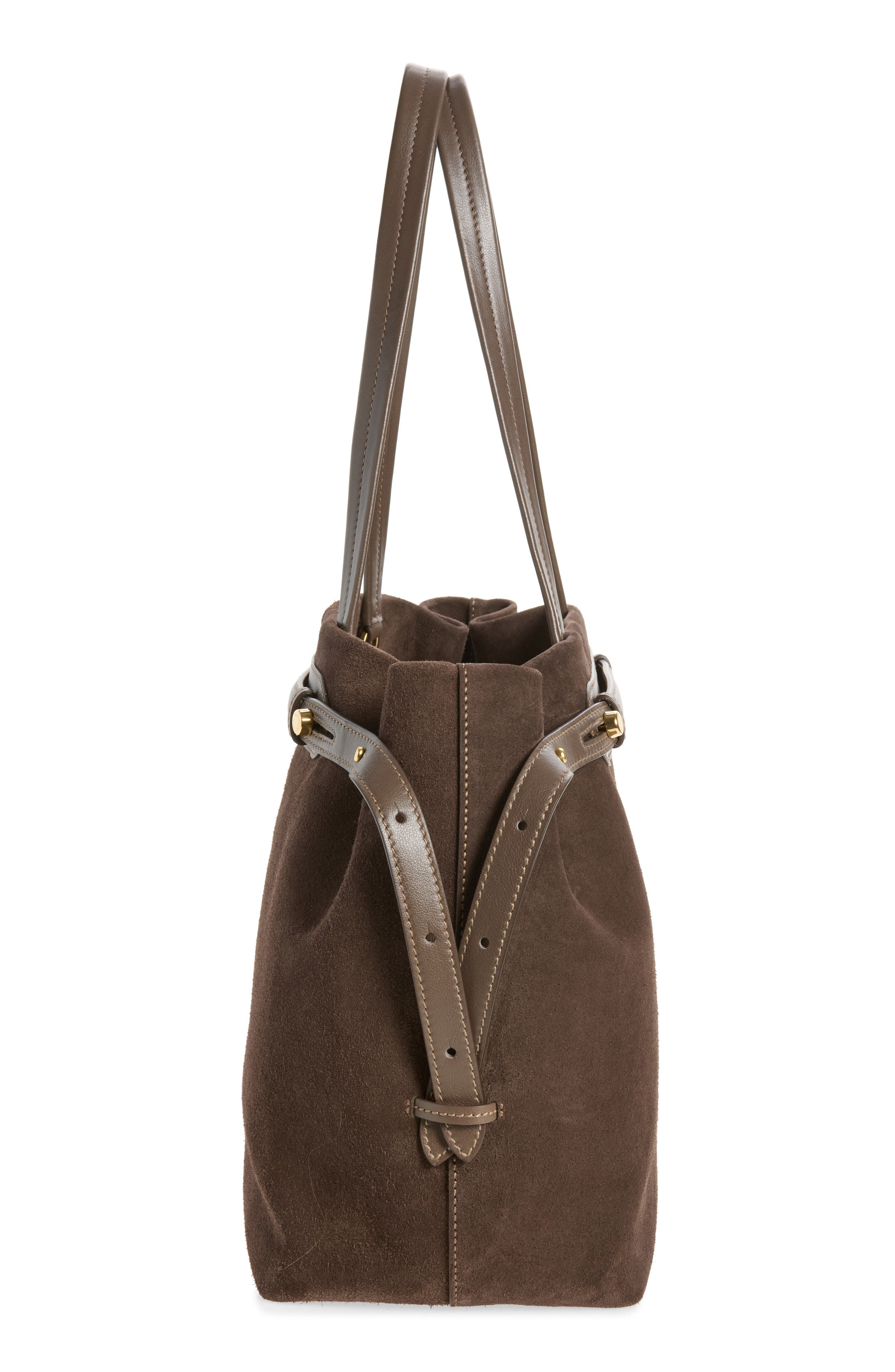 Wilson Suede Tote, Alternate, color, TRUFFLE