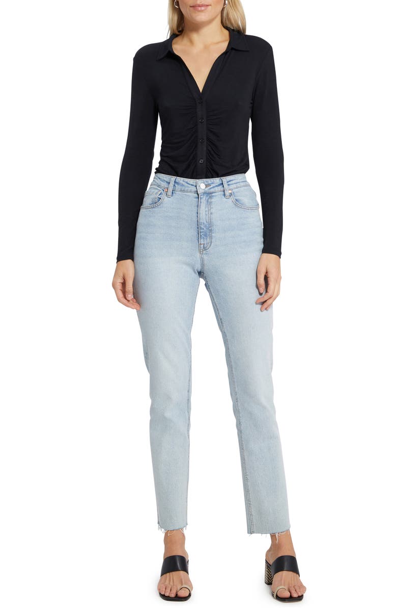 Sanctuary Dreamgirl Button-Up Top, Alternate, color, Black