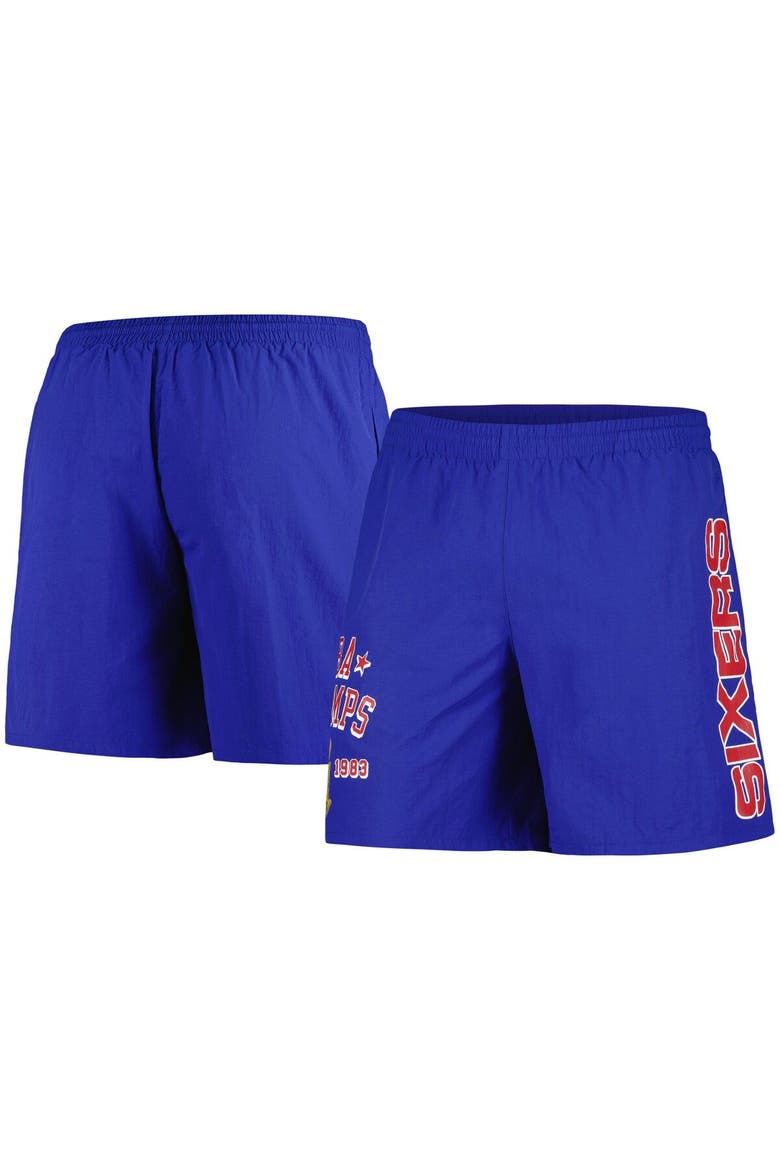 Men's Mitchell & Ness Royal Philadelphia 76ers 1983 NBA Champs Heritage Shorts, Main, color, Royal