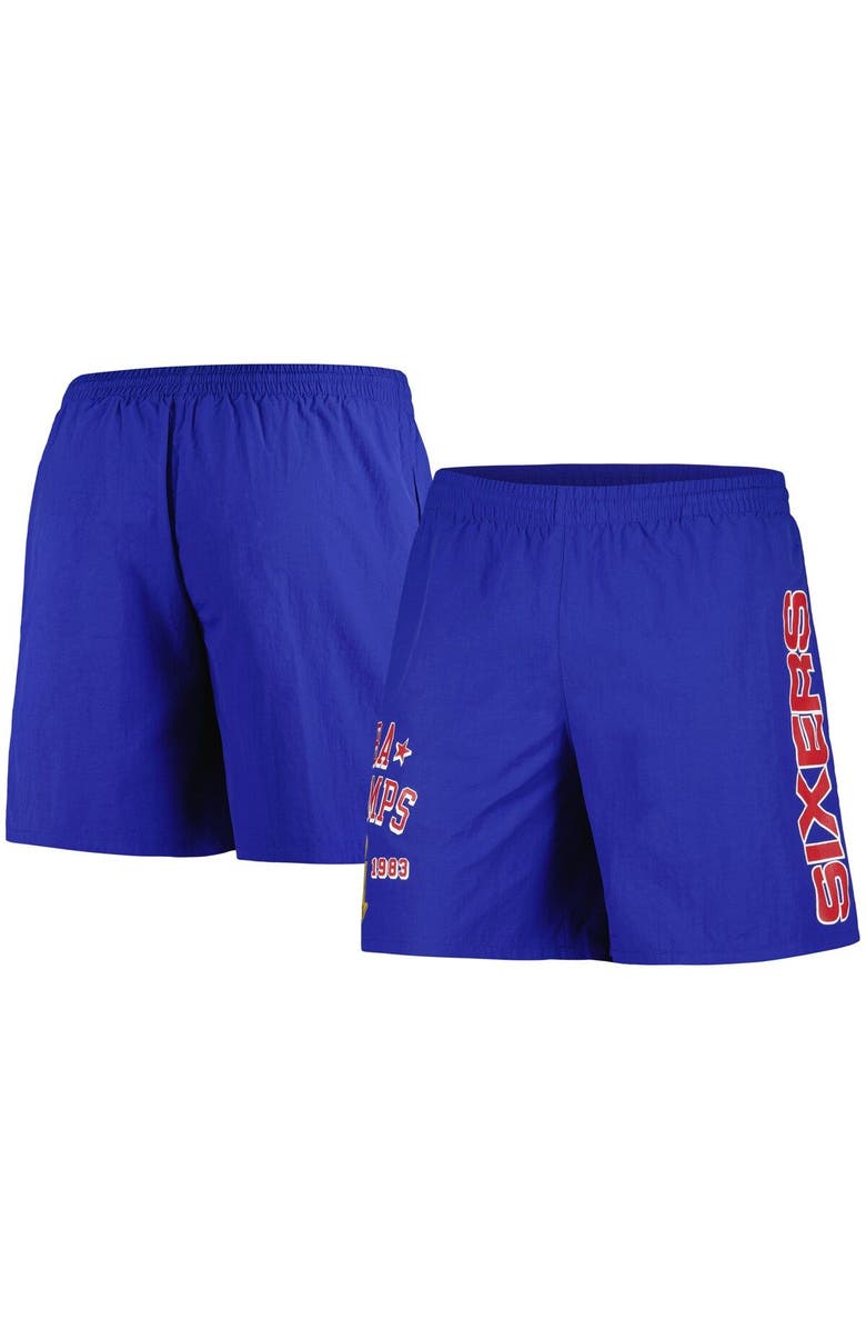 Mitchell & Ness Men's Mitchell & Ness Royal Philadelphia 76ers 1983 NBA Champs Heritage Shorts, Main, color, Royal