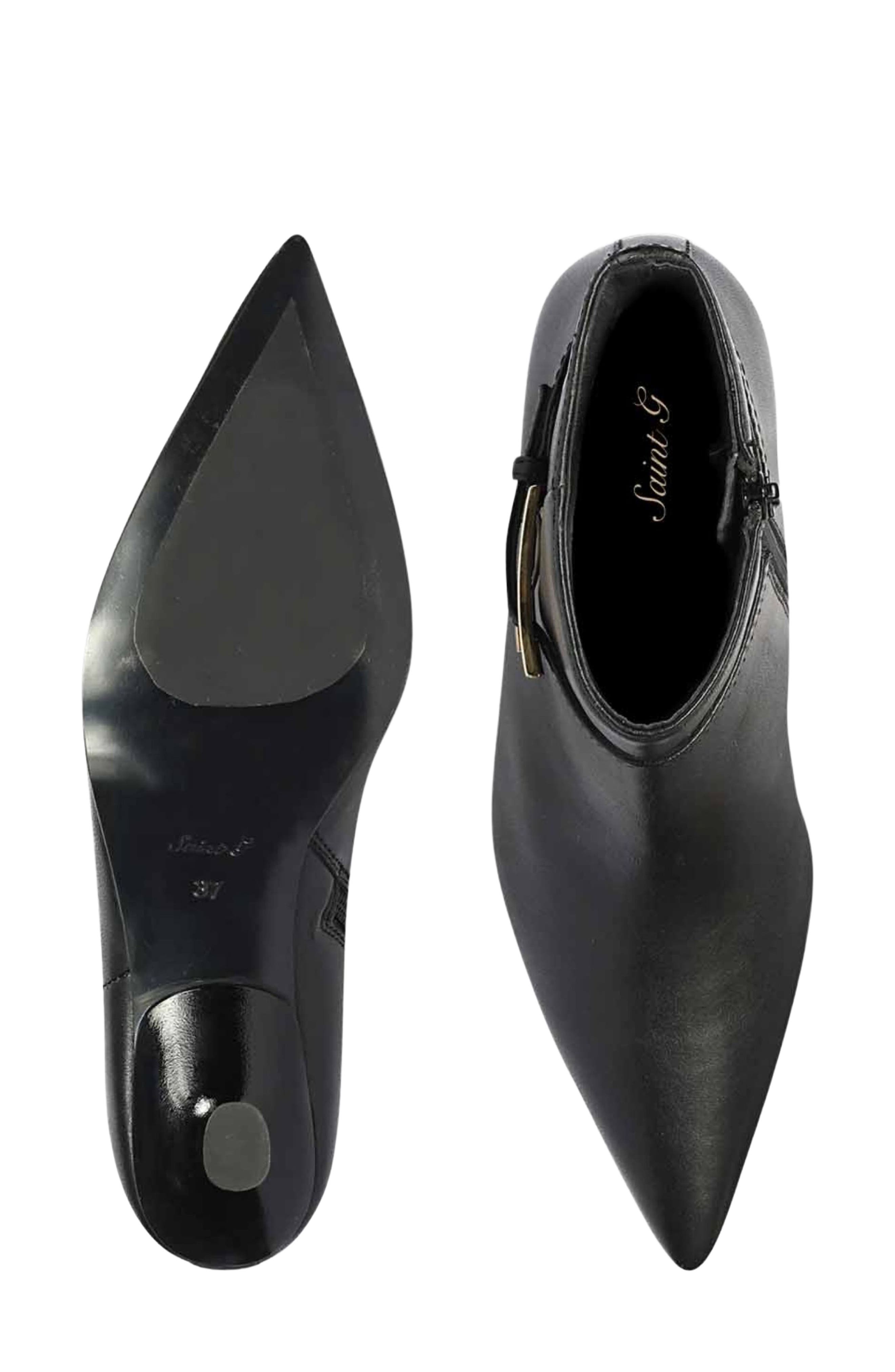 SAINT G Pera Pointed Toe Bootie, Alternate, color, Black