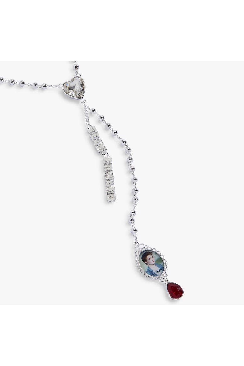 The Twilight Saga Edward Lariat Necklace, Alternate, color, Silver