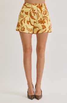 Reed Botanical Print Shorts