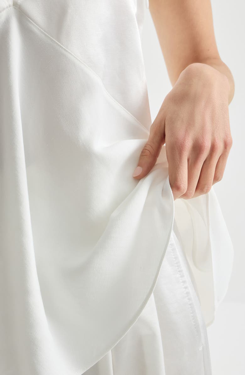 Brunello Cucinelli Satin top, Alternate, color, White