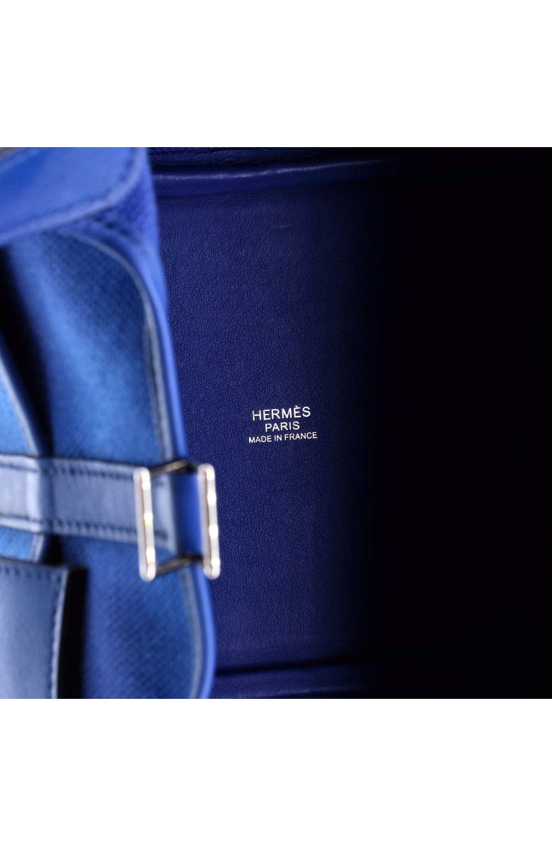 Pre-Owned Hermes Cargo Picotin Lock Bag Canvas and Swift PM, Alternate, color, Bleu France