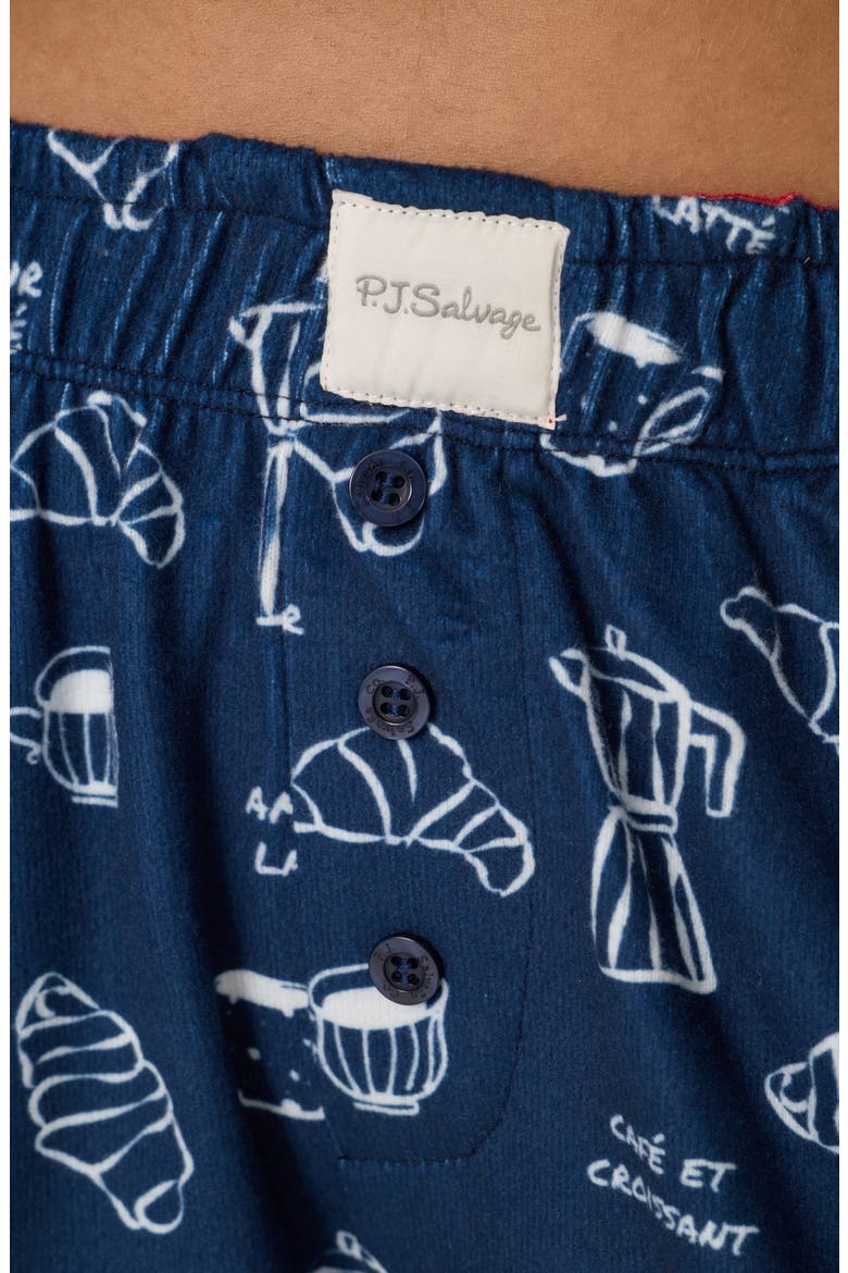 Bonjour Babe 2-Piece Pajamas, Alternate, color, DEEP NAVY