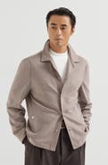 Brunello Cucinelli Lightweight cashmere flannel outerwear jacket