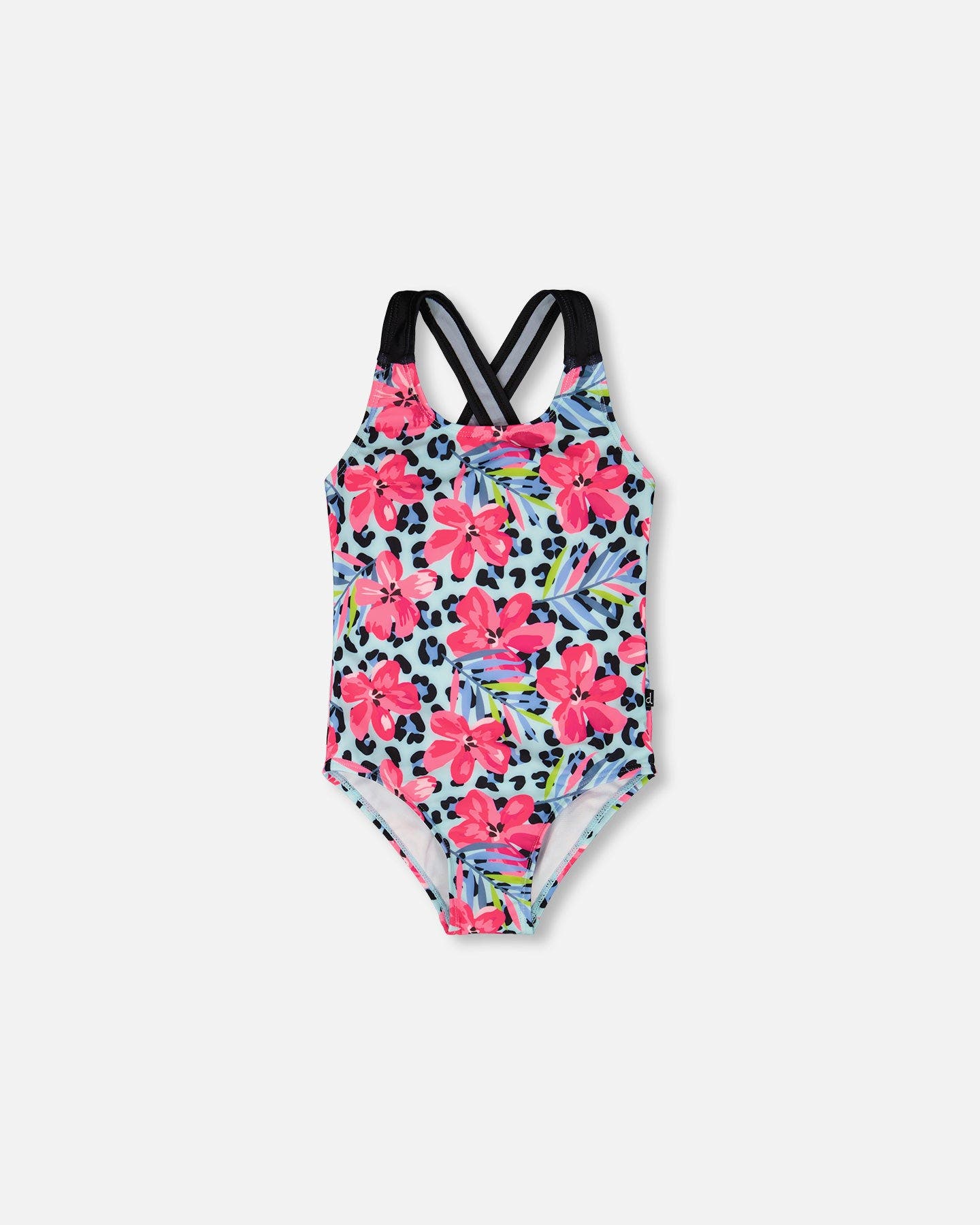 selected Blue Floral and Leopard Print