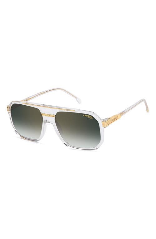 Carrera Eyewear 60mm Rectangular Flat Top Sunglasses