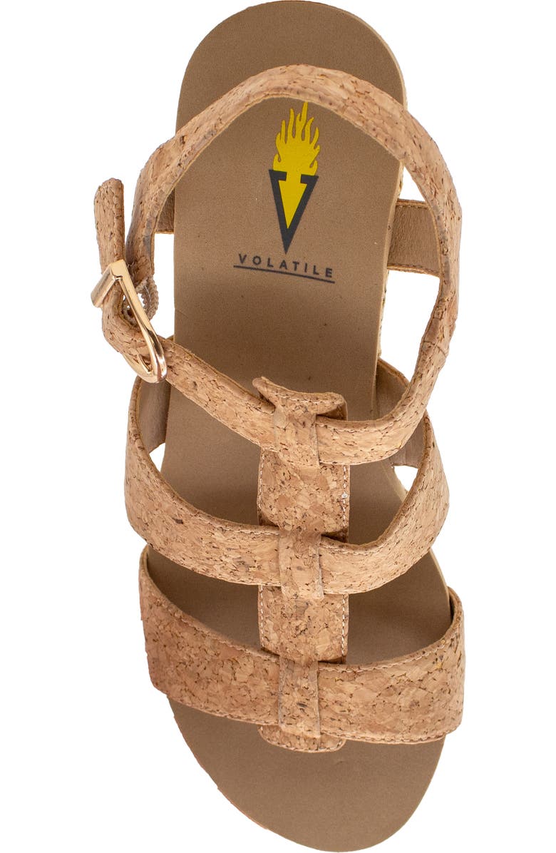 Volatile Crimini Platform Wedge Sandal, Alternate, color,