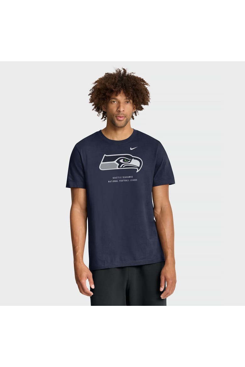 Men's Nike College Navy Seattle Seahawks Property Of T-Shirt, Main, color, College Navy