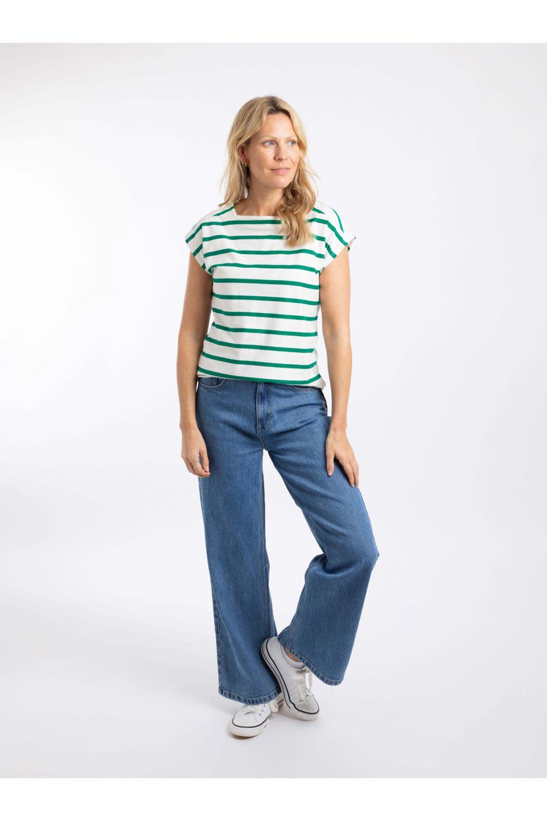 Bowe Striped Jersey T-Shirt, Alternate, color, Heritage Green