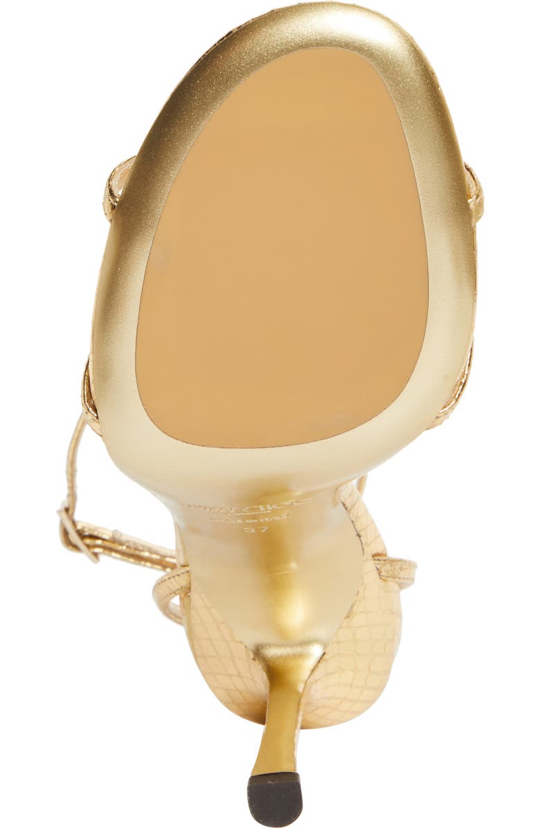 Jimmy Choo 1998 Leo Ankle Strap Sandal, Alternate, color, Gold