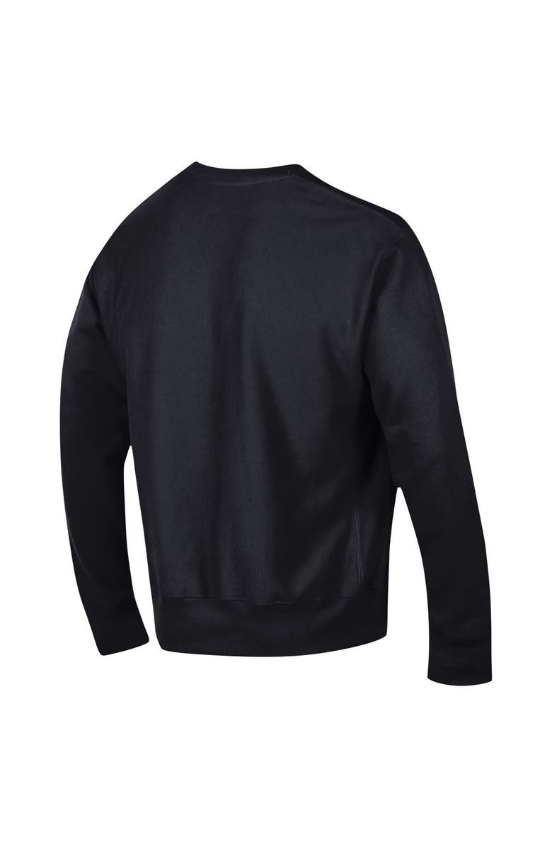 Champion Men's Champion Black Purdue Boilermakers Vault Late Night Reverse Weave Pullover Sweatshirt, Alternate, color, Black