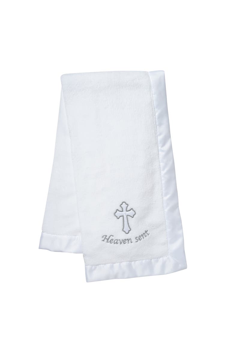 Heaven Sent Baptism/Christening Soft Fleece Baby Blanket, Alternate, color, White
