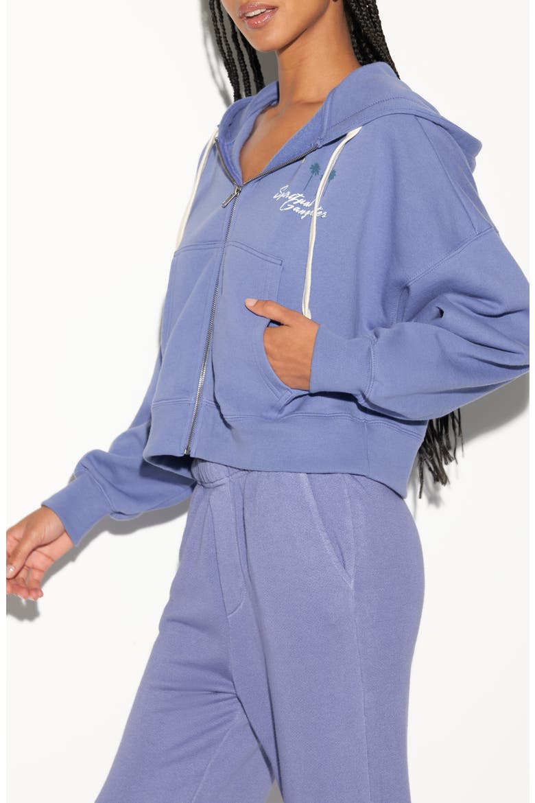 Palm Roxbury Cotton Graphic Zip-Up Hoodie, Alternate, color, WISTERIA