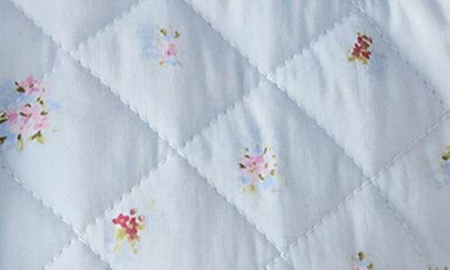 Steve Madden Nellie Floral Quilted Cotton Blend Jacket In Blue