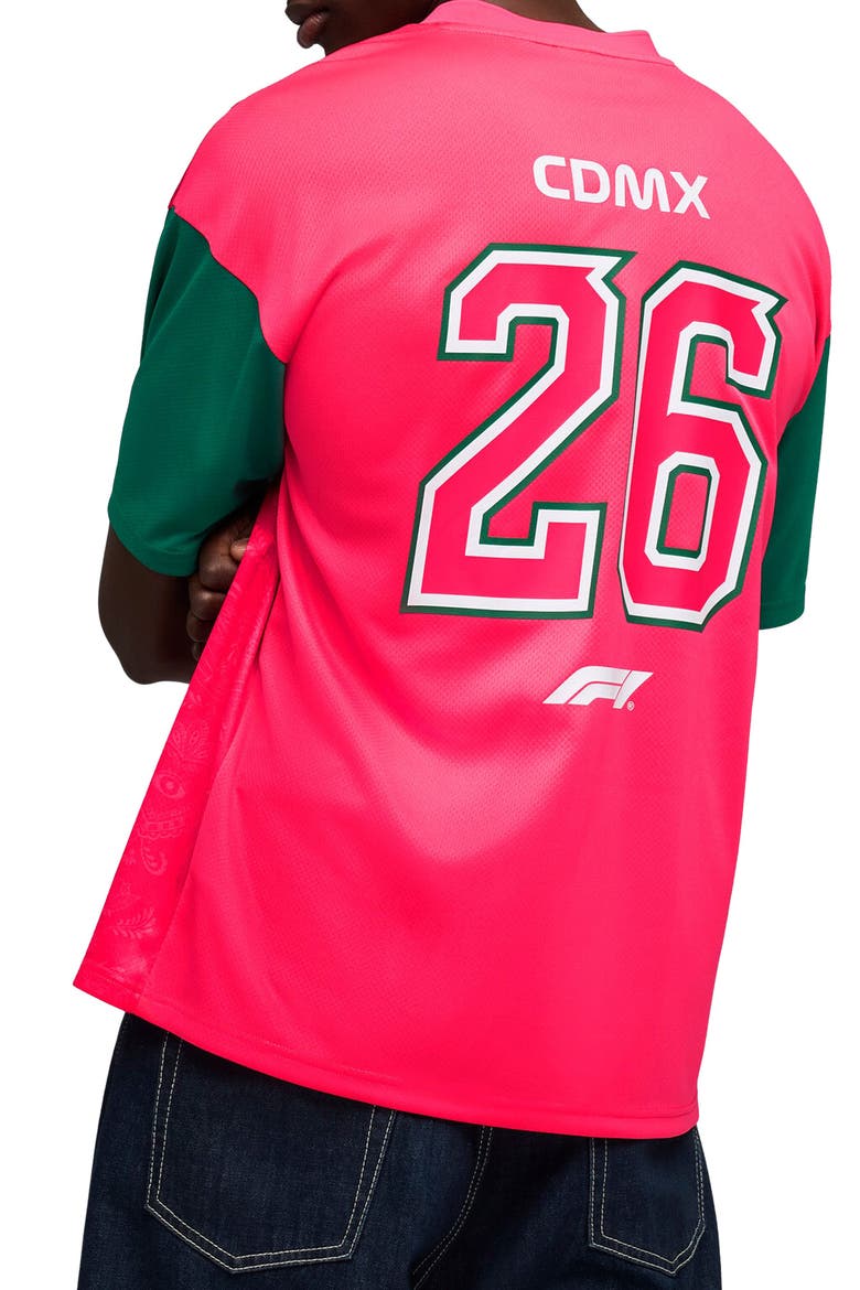 F1 Mexico Jersey, Alternate, color, PUMA PINK