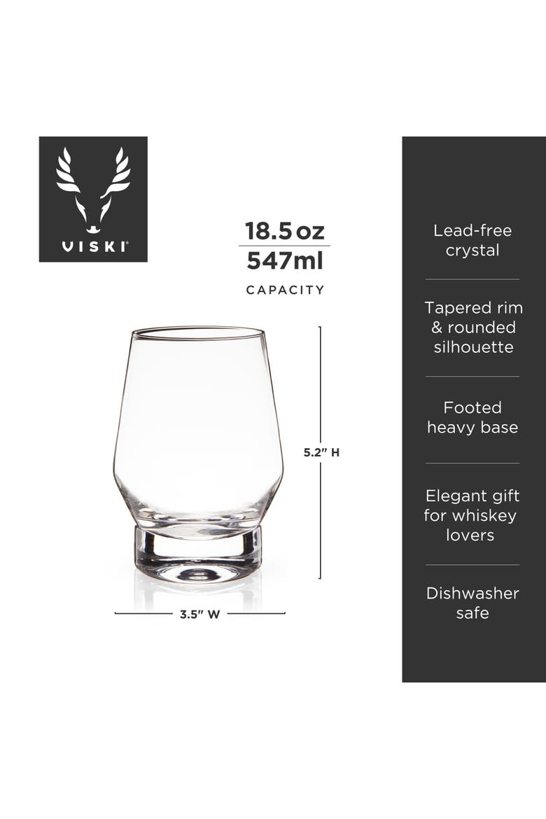 Raye Crystal Heavy Base Whiskey Glasses Set of 2, Alternate, color, Clear