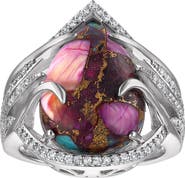FZN Composite Turquoise Statement Ring