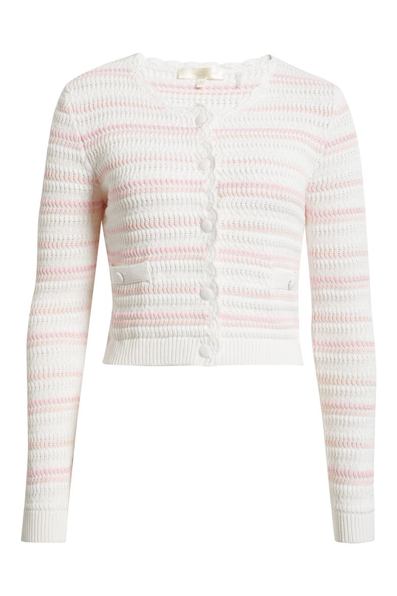 Dessa Stripe Cotton Cardigan, Main, color, MARBELLA STRIPE